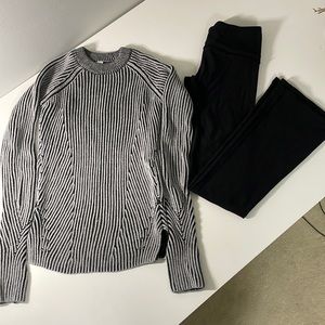 Set Ivivva Girls’ Sweater (12) and Flared Reversible Leggings (10)